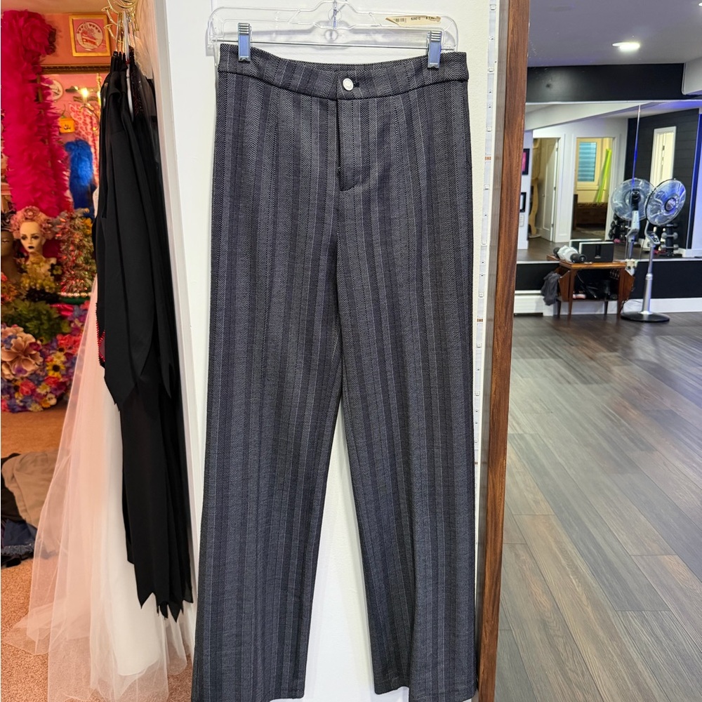 Lysse Women’s Charcoal Gray Pinstripe Trousers